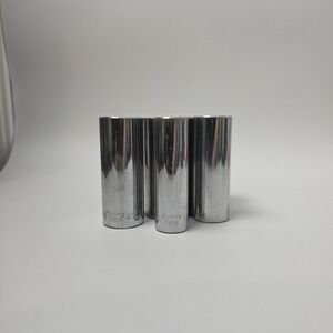 Used 1/2" Drive Deep Sockets Chrome See Pics for Descriptions‎ #0778